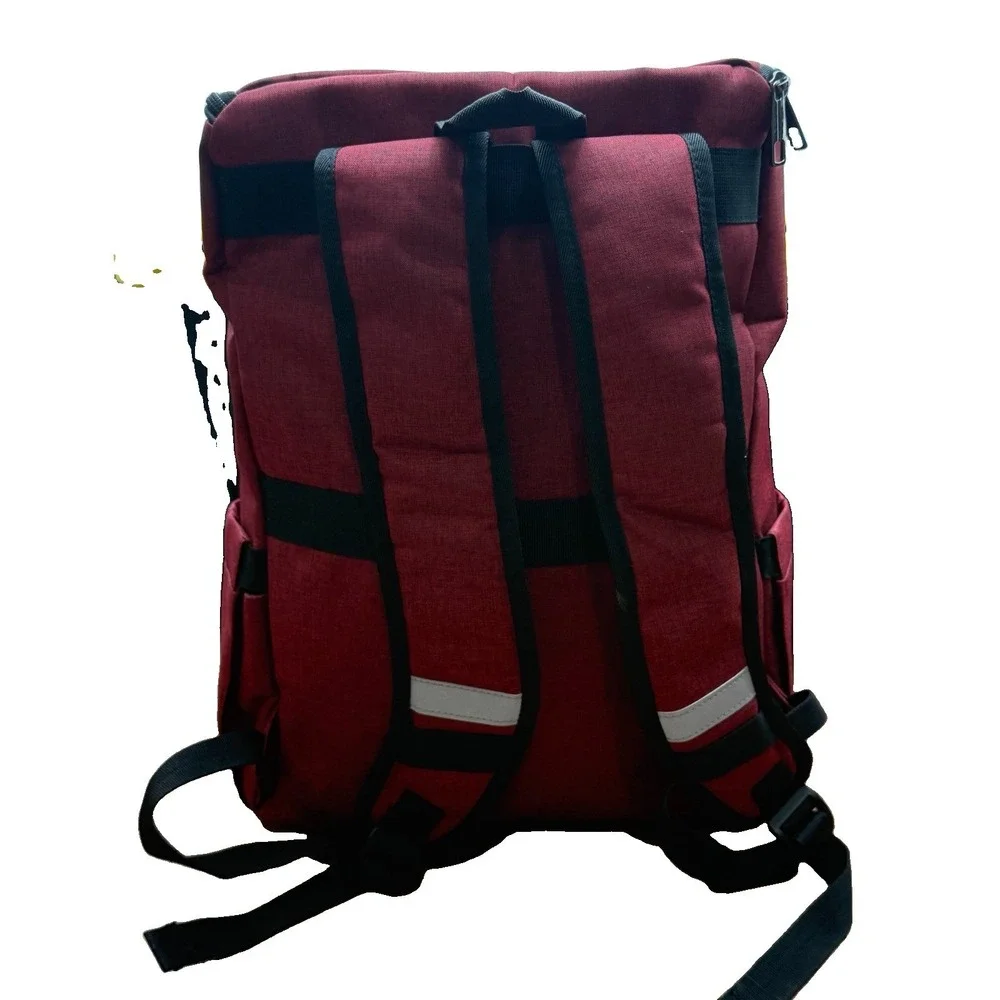 YALUNDISI Vintage‎ Backpack Travel Laptop Backpack with USB Dark Red